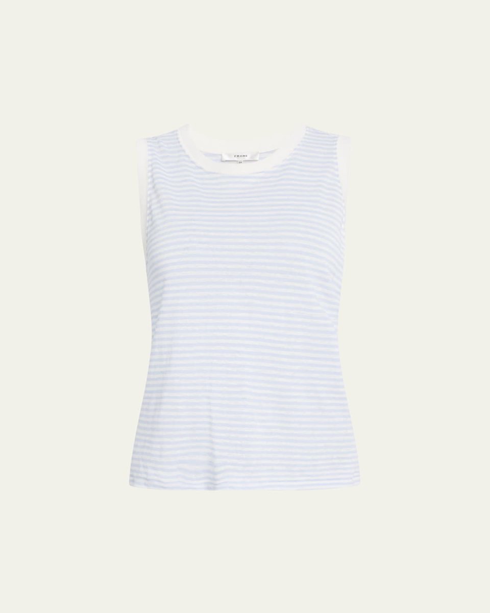 Stripe Crewneck Muscle T